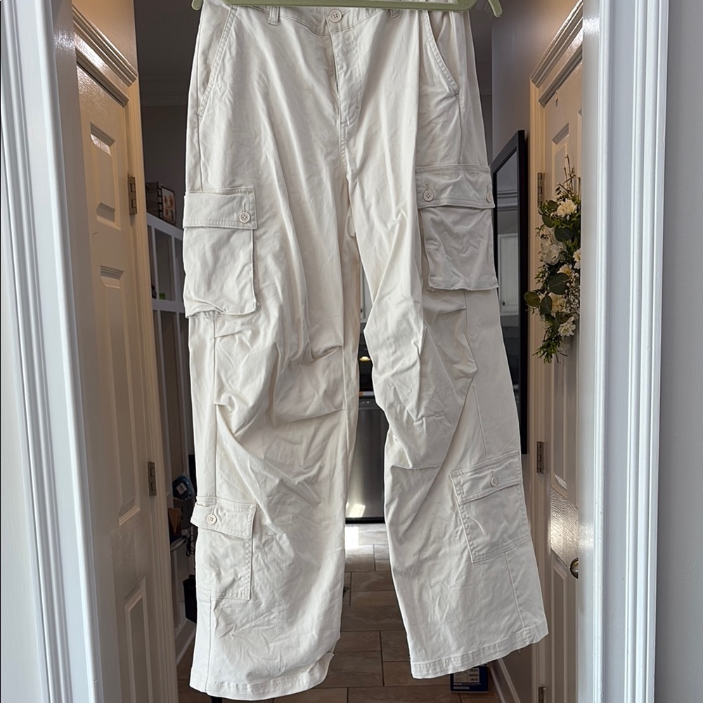 Wild Fable Cream Cargo Pants Relaxed Fit